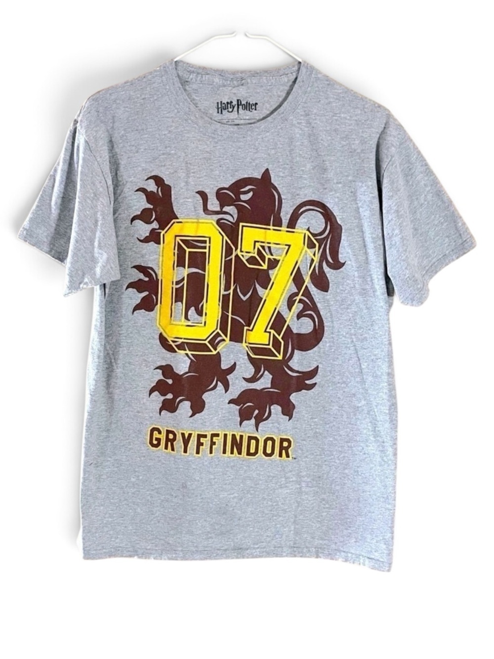 Harry Potter Gryffindor Gray Tee Top